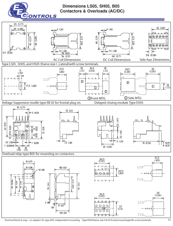 eec-contactors_mini_LS05-SH05-B05_dimensions